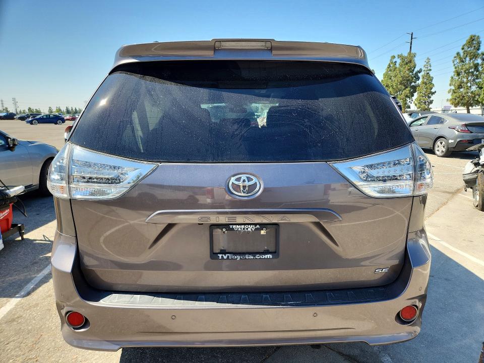 2020 Toyota Sienna VIN 5TDXZ3DCXLS087367 COPART salvage auction — FRONT END, Ca - Salvage Certificate, sold $11,200 on 2026-07-14 (photo 6)