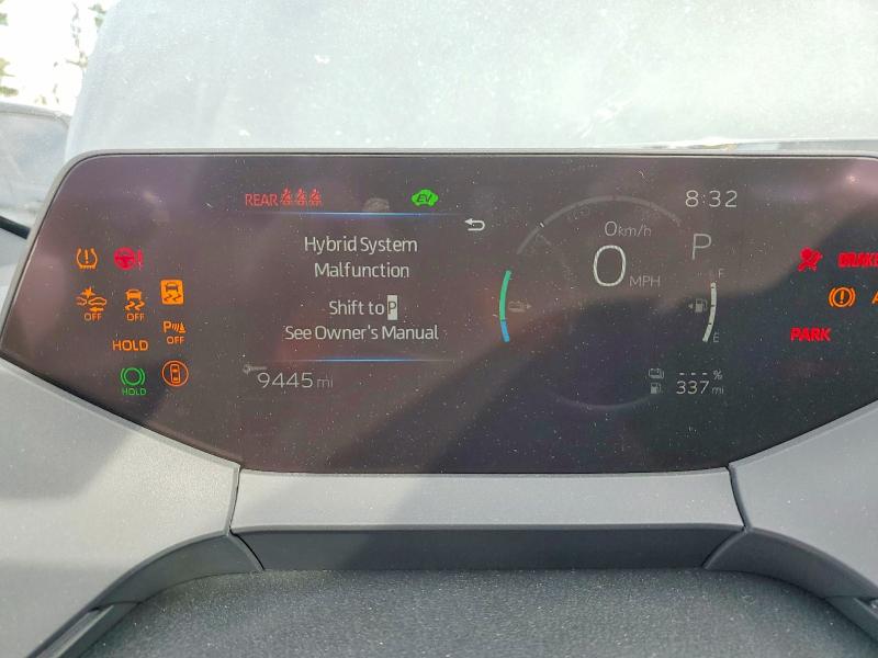 2025 Toyota Prius VIN JTDACACU9S3045214 COPART salvage auction — FRONT END, Md - Cert Of Salvage > 75% Damage, sold $8,100 on 2026-07-13 (photo 9)