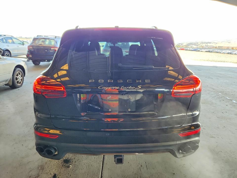 2017 Porsche Cayenne VIN WP1AC2A26HLA97026 COPART salvage auction — FRONT END, Ca - Salvage Certificate, sold $21,600 on 2026-09-21 (photo 6)