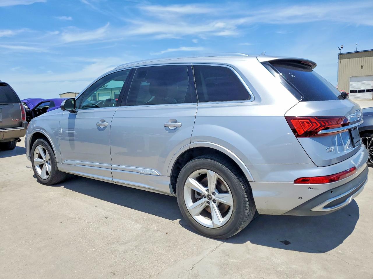 2021 Audi Q7 VIN WA1AJAF72MD014339 COPART salvage auction — Rear End, TX - CERTIFICATE OF TITLE (P), sold $15,500 on 2026-07-08 (photo 2)