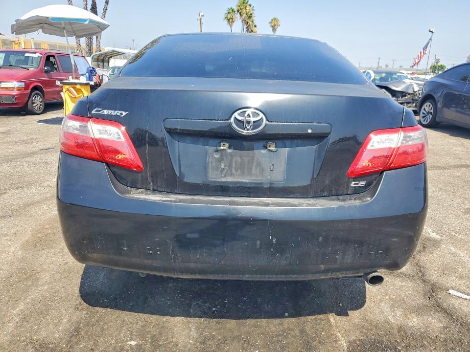 2007 Toyota Camry VIN JTNBE46K373051698 COPART salvage auction — FRONT END, Ca - Salvage Certificate, sold $600 on 2026-07-17 (photo 6)