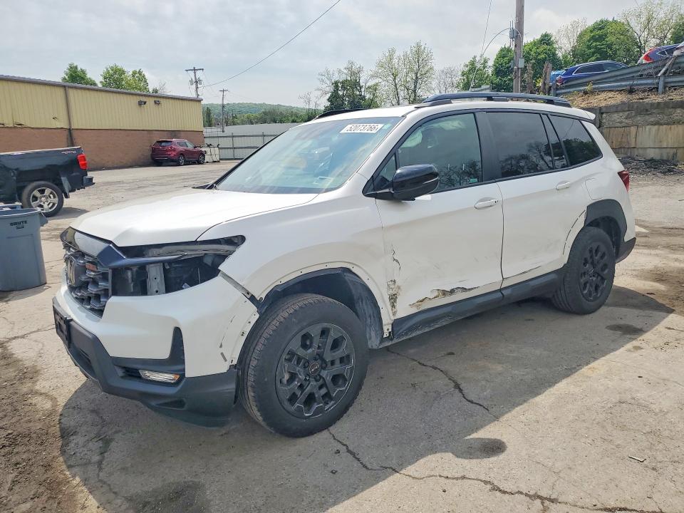 2023 Honda Passport VIN 5FNYF8H64PB019364 COPART salvage auction — REAR END, Ny - Mv-907A Salvage Certificate, sold $8,300 on 2026-07-28 (photo 1)