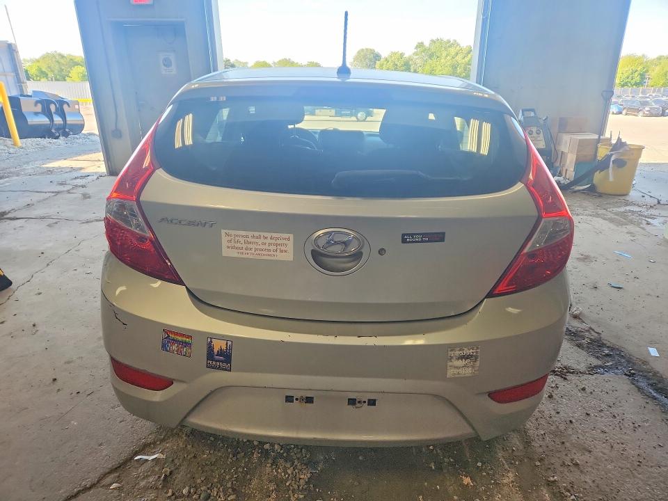 2017 Hyundai Accent VIN KMHCT5AE7HU326390 COPART salvage auction — REAR END, Wi - Junked Vehicle Bill Of Sale, sold $600 on 2026-07-20 (photo 6)