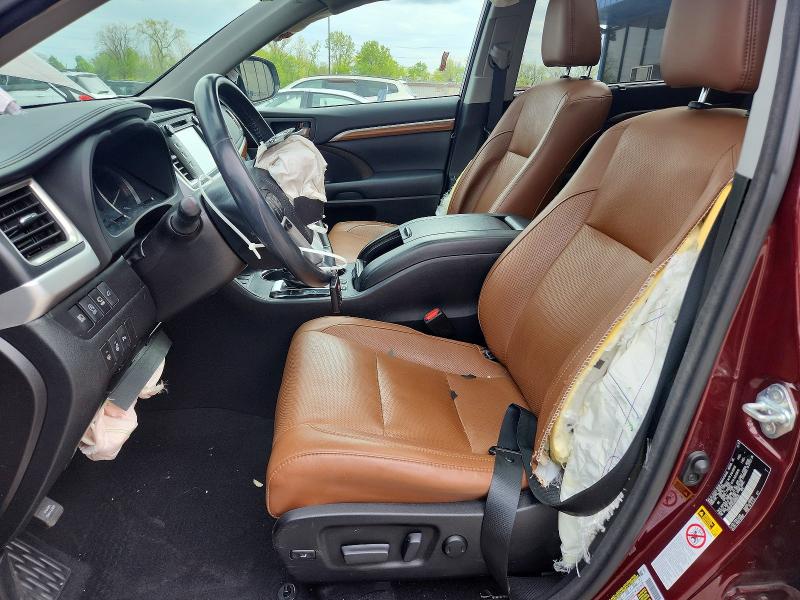 2018 Toyota Highlander VIN 5TDDZRFH3JS806535 COPART salvage auction — FRONT END, In - Certificate Of Title, sold $8,100 on 2026-07-13 (photo 7)