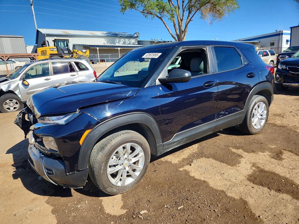 2021 Chevrolet VIN KL79MNSL6MB153960 COPART salvage auction — FRONT END, NM - CERT OF TITLE-SALVAGE, sold $3,550 on 2026-07-02 (photo 1)