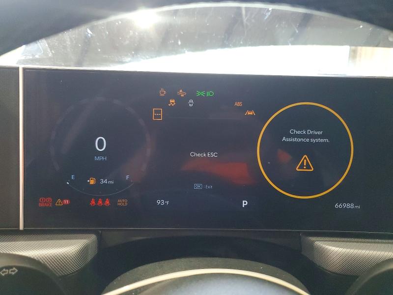 2025 Hyundai Sonata VIN KMHL14JA4SA434181 COPART salvage auction — FRONT END, Tx - Salvage Vehicle Title, sold $8,000 on 2026-07-20 (photo 9)