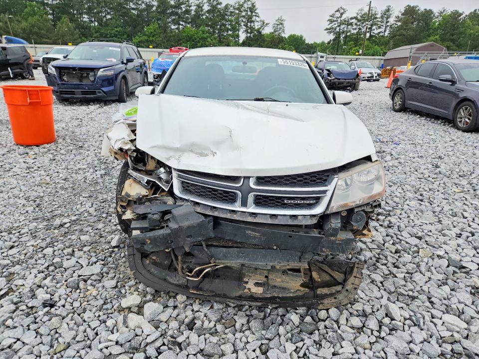 2012 Dodge Avenger VIN 1C3CDZCB0CN147773 COPART salvage auction — FRONT END, Ga - Cert Of Title-Salvage, sold $300 on 2026-07-09 (photo 5)