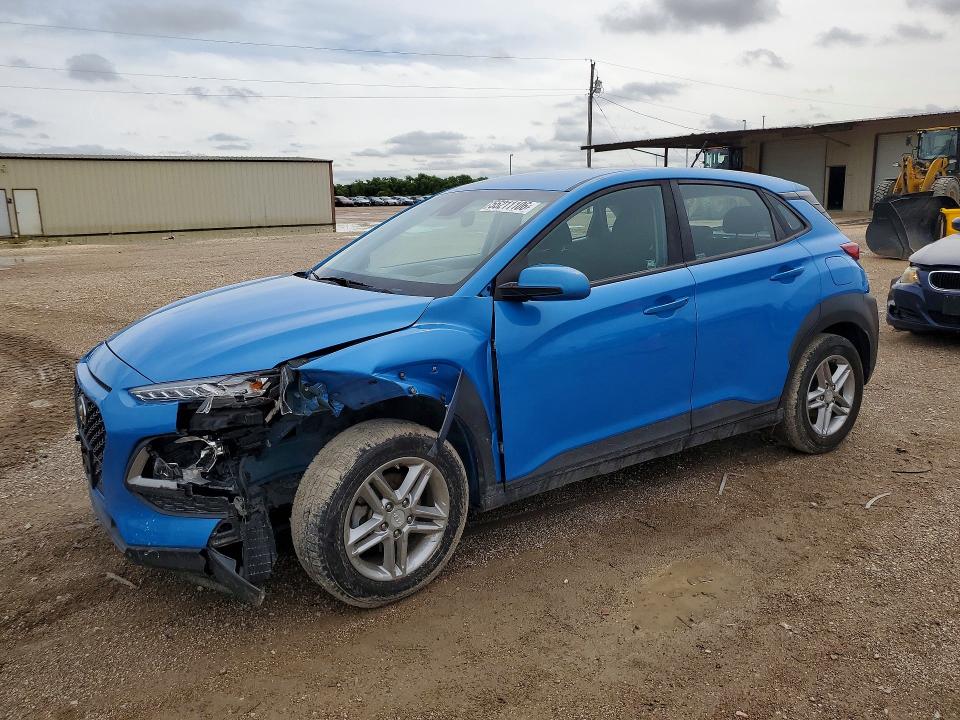 2020 Hyundai Kona VIN KM8K12AA4LU409345 COPART salvage auction — FRONT END, Tx - Salvage Vehicle Title, sold $3,450 on 2026-07-15 (photo 1)