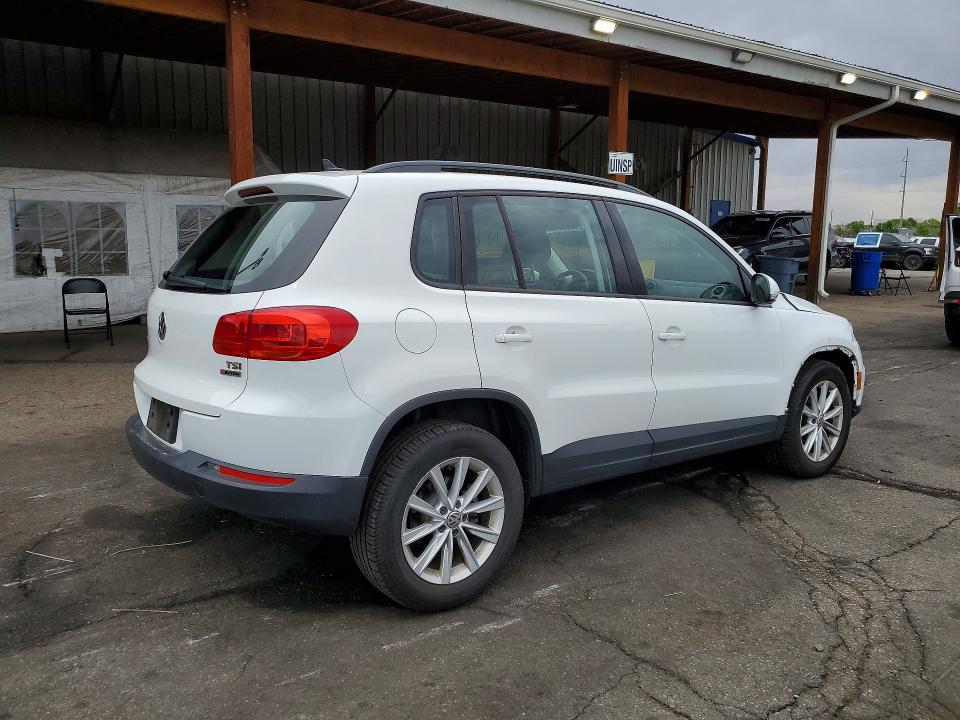 2017 Volkswagen Tiguan VIN WVGBV7AX7HK045513 COPART salvage auction — FRONT END, Co - Public - Salvage Title, sold $1,350 on 2026-07-14 (photo 3)