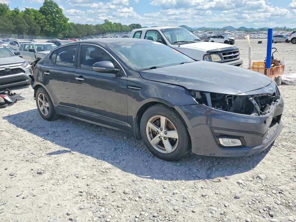 2015 Kia Optima VIN 5XXGM4A75FG484826 COPART salvage auction — REAR END, Tn - Salvage Certificate, sold $800 on 2026-07-16 (photo 4)