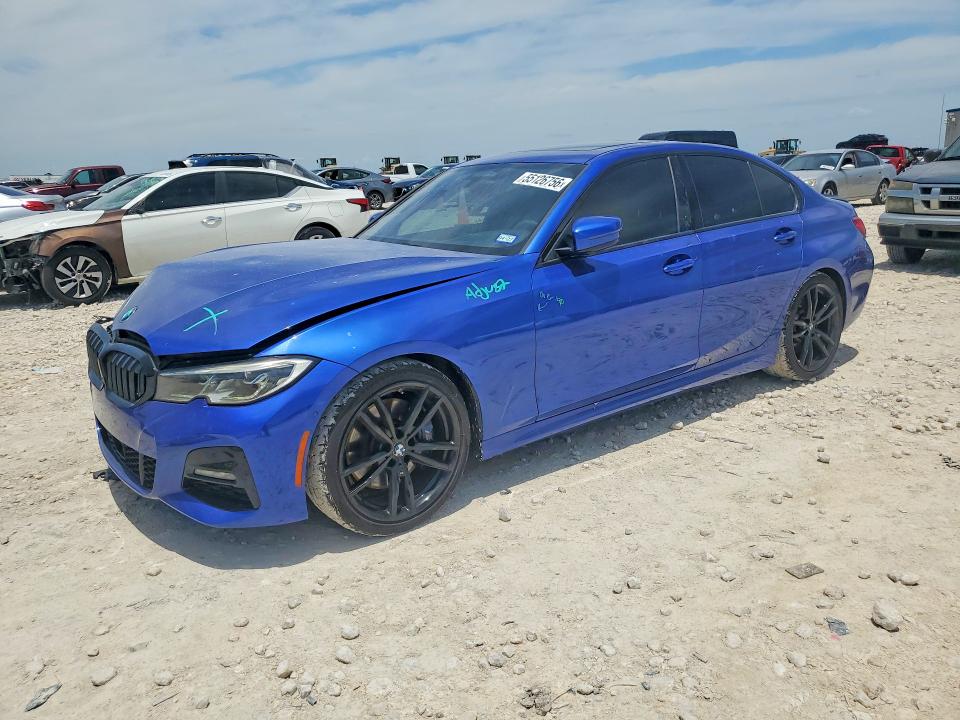 2019 BMW 3er VIN WBA5R1C50KAE81311 COPART salvage auction — FRONT END, Tx - Salvage Vehicle Title, sold $13,000 on 2026-08-13 (photo 1)