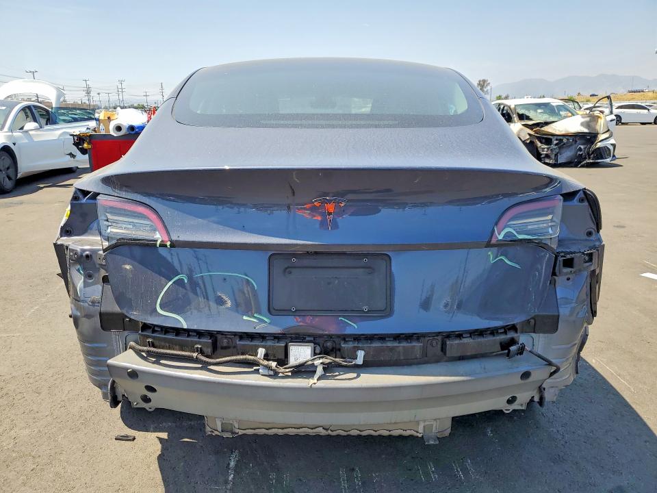 2022 Tesla VIN 5YJ3E1EA3NF361950 COPART salvage auction — REAR END, Ca - Salvage Certificate, sold $7,300 on 2026-07-15 (photo 6)