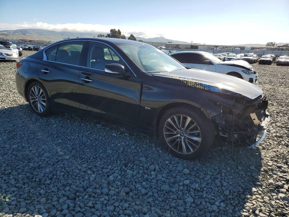 2019 Infiniti Q50 VIN JN1EV7AP8KM514981 COPART salvage auction — FRONT END, Ca - Salvage Certificate, sold $4,800 on 2026-07-16 (photo 4)