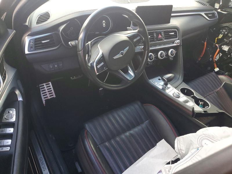 2023 Genesis G70 VIN KMTG34TA6PU121850 COPART salvage auction — SIDE, Fl - Cert Of Title Slvg Rebuildable, sold $4,100 on 2026-08-03 (photo 8)