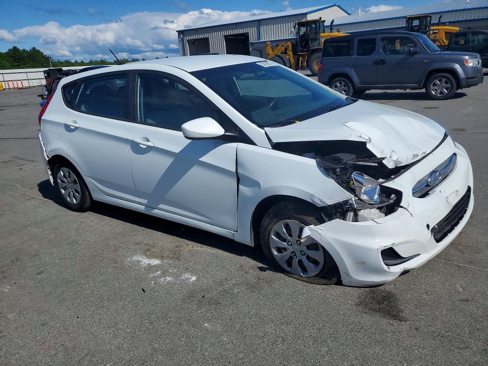 2016 Hyundai Accent VIN KMHCT5AE7GU289761 COPART salvage auction — FRONT END, Me - Cert Of Title-Salvage Collisio, sold $175 on 2026-07-15 (photo 4)