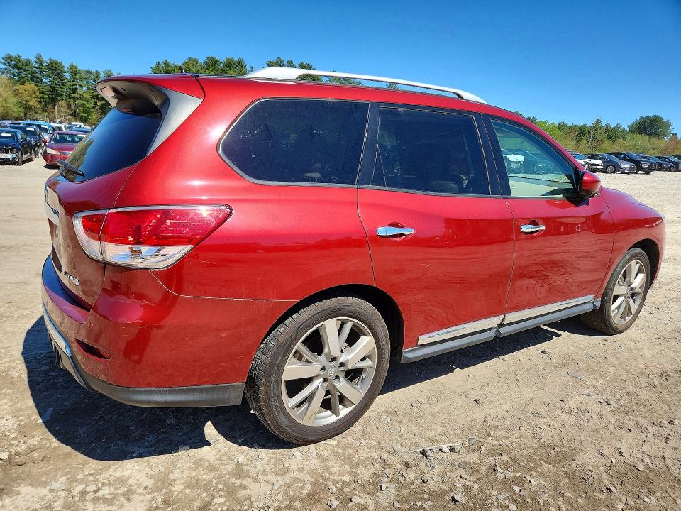 2014 Nissan Pathfinder VIN 5N1AR2MN2EC629692 COPART salvage auction — MECHANICAL, Ga - Certificate Of Title, sold $875 on 2026-07-02 (photo 3)