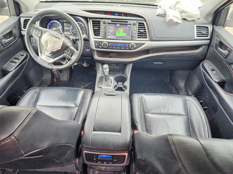 2019 Toyota Highlander VIN 5TDJZRFH3KS595132 COPART salvage auction — FRONT END, Wi - Junked Vehicle Bill Of Sale, sold $6,200 on 2026-07-06 (photo 8)