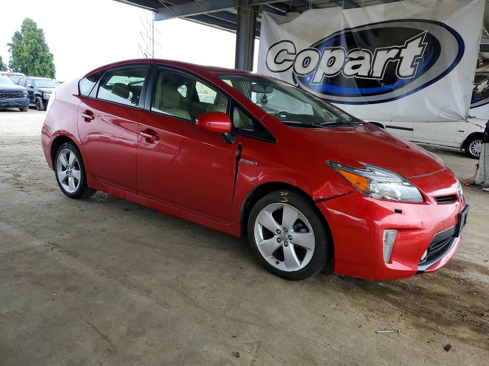 2013 Toyota Prius VIN JTDKN3DU8D1733938 COPART salvage auction — FRONT END, Ca - Salvage Certificate, sold $1,900 on 2026-07-14 (photo 4)