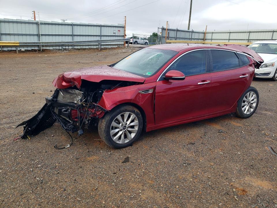 2018 Kia Optima VIN 5XXGT4L31JG198817 COPART salvage auction — FRONT END, Va - Cert Of Title - Salvage, sold $675 on 2026-07-17 (photo 1)