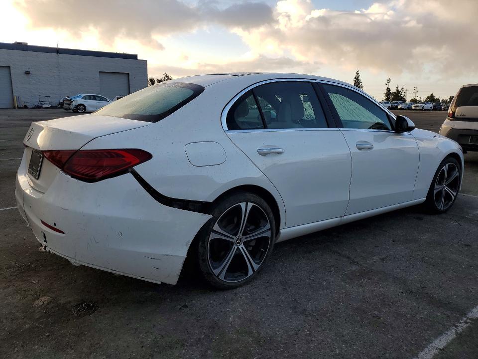 2025 Mercedes-benz C class VIN W1KAF4GB7SR240751 COPART salvage auction — ALL OVER, CA - SALVAGE CERTIFICATE, sold $400 on 2026-07-21 (photo 3)
