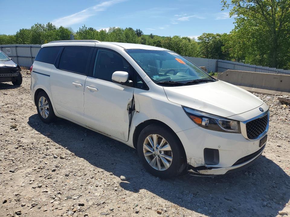 2017 Kia SEDONA VIN KNDMB5C10H6331070 COPART salvage auction — FRONT END, Ma - Cert Of Title-Slvg Repair Thft, sold $1,950 on 2026-07-29 (photo 4)