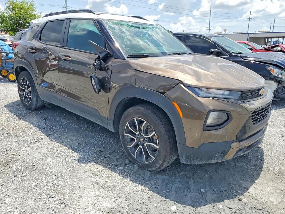 2021 Chevrolet Trailblazer VIN KL79MSSL8MB124748 COPART salvage auction — ROLLOVER, Pa - Certificate Of Salvage, sold $2,000 on 2026-07-07 (photo 4)