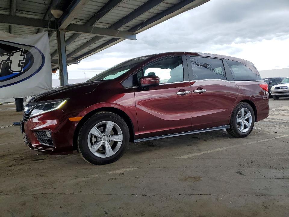 2018 Honda Odyssey VIN 5FNRL6H78JB035259 COPART salvage auction — SIDE, Ca - Salvage Certificate, sold $8,500 on 2026-07-09 (photo 1)