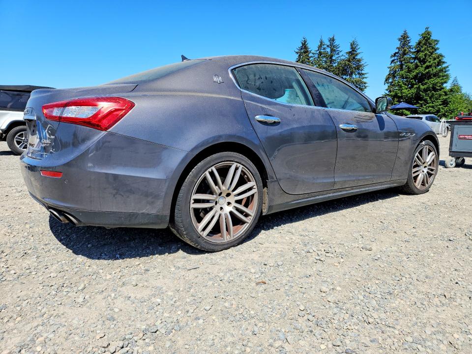 2014 Maserati Ghibli VIN ZAM57RTA7E1113595 COPART salvage auction — MECHANICAL, WA - CERT OF OWNERSHIP-REBUILT, sold $350 on 2026-08-07 (photo 3)