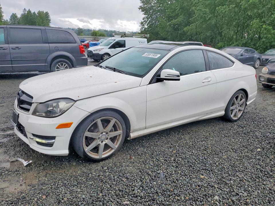2013 Mercedes-benz C-klasse VIN WDDGJ4HB3DG001283 COPART salvage auction — FRONT END, Wa - Bill Of Sale, sold $1,350 on 2026-07-06 (photo 1)