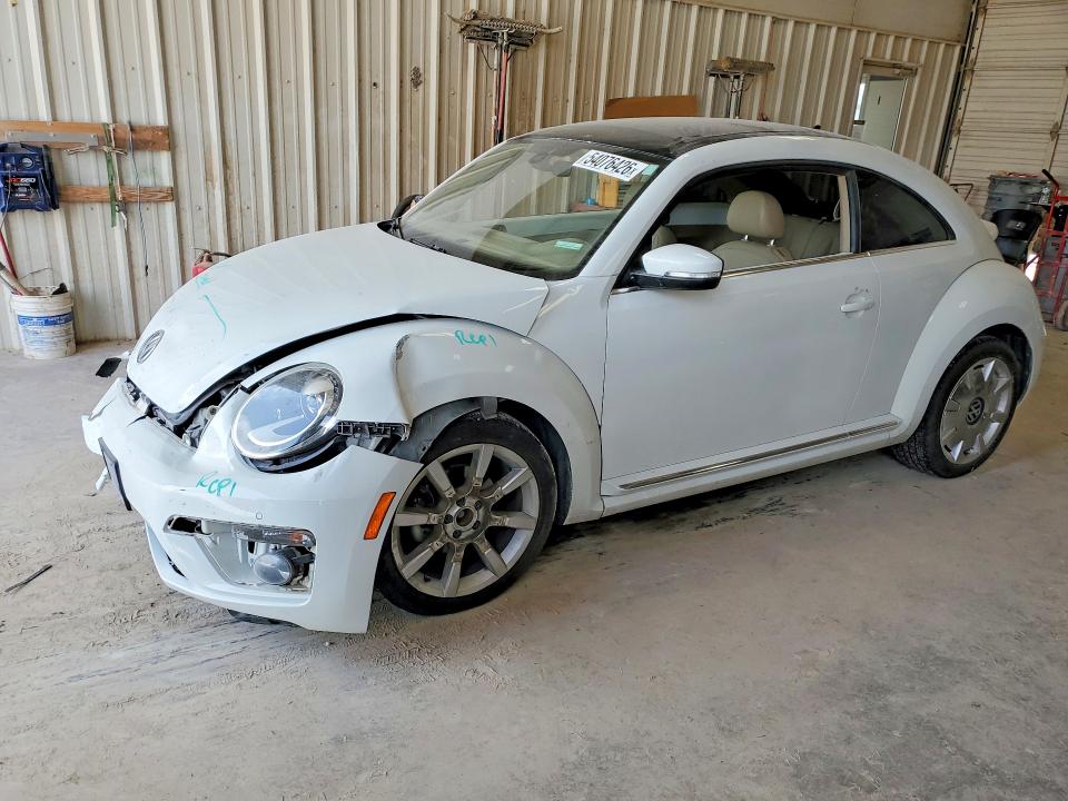 2019 Volkswagen Beetle VIN 3VWJD7AT4KM708209 COPART salvage auction — FRONT END, Tx - Salvage Vehicle Title, sold $3,050 on 2026-07-31 (photo 1)
