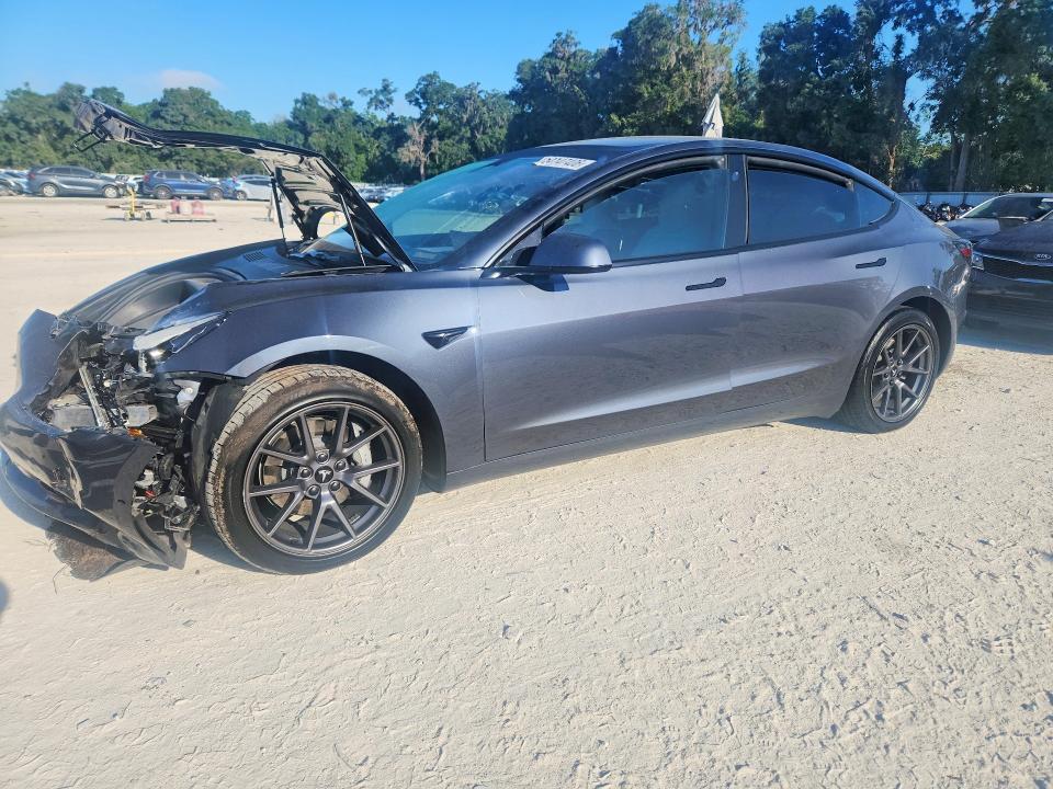 2022 Tesla Model 3 VIN 5YJ3E1EB8NF251162 COPART salvage auction — FRONT END, Fl - Cert Of Title Slvg Rebuildable, sold $6,900 on 2026-07-21 (photo 1)