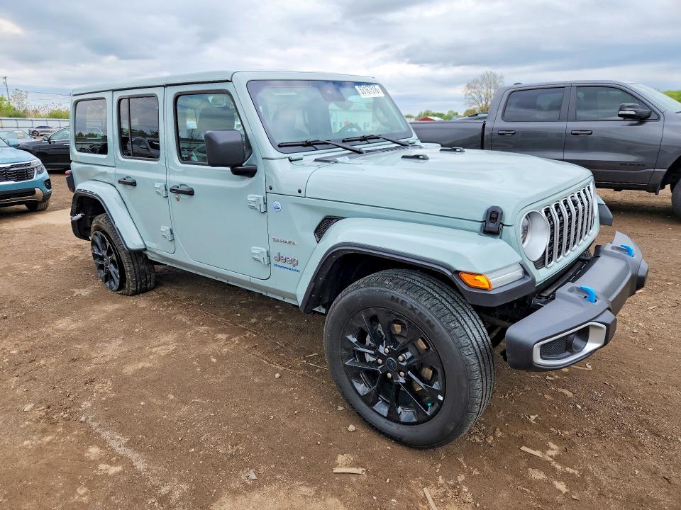 2024 Jeep Wrangler / VIN 1C4RJXP67RW316674 COPART salvage auction — SIDE, Oh - Cert Of Title-Salvage, sold $12,300 on 2026-07-30 (photo 4)
