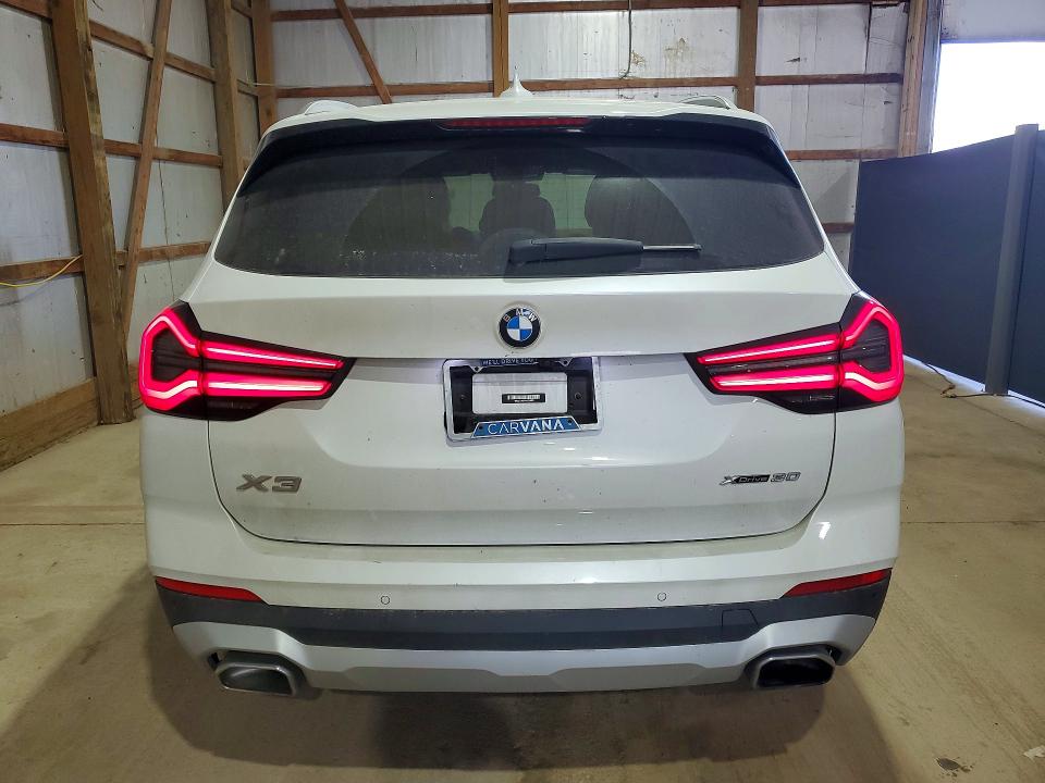 2022 BMW X3 VIN WBX57DP01NN154485 COPART salvage auction — HAIL, OH - CERT OF TITLE-SALVAGE, sold $12,800 on 2026-08-03 (photo 6)