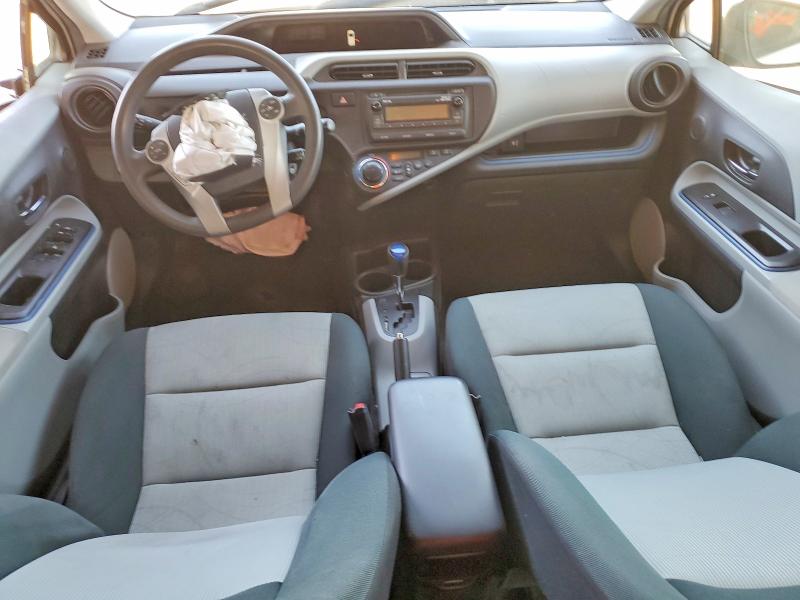 2012 Toyota Prius VIN JTDKDTB37C1516375 COPART salvage auction — FRONT END, Ca - Salvage Certificate, sold $575 on 2026-07-07 (photo 8)