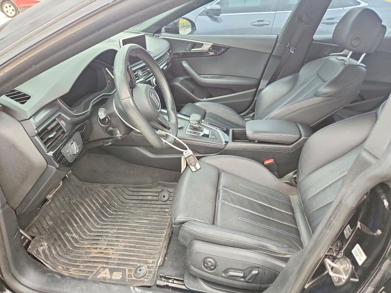 2019 Audi A5 VIN WAUENCF58KA011432 COPART salvage auction — FRONT END, Tx - Salvage Vehicle Title, sold $9,500 on 2026-07-31 (photo 7)
