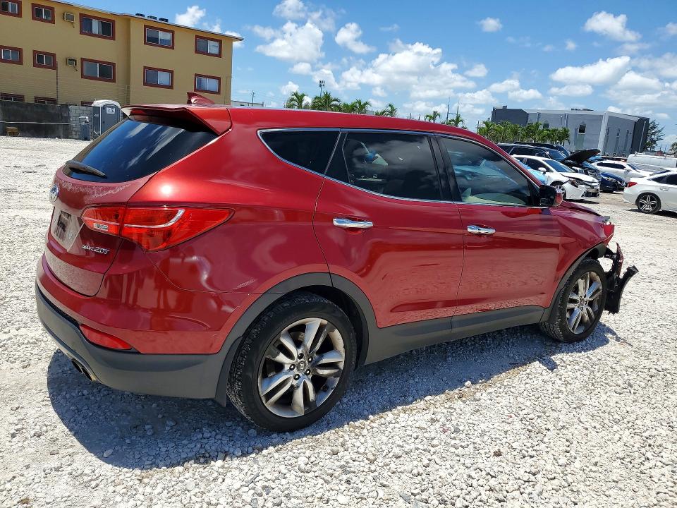 2013 Hyundai Santa fe VIN 5XYZW3LA9DG066669 COPART salvage auction — FRONT END, Fl - Cert Of Title Slvg Rebuildable, sold $1,850 on 2026-07-31 (photo 3)