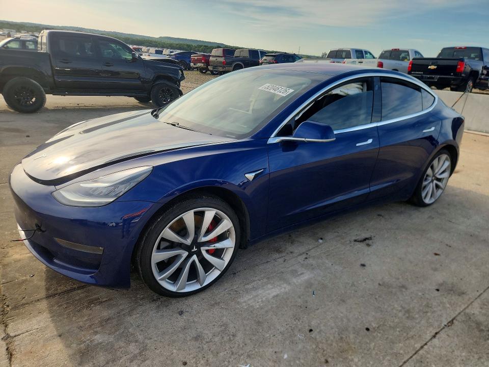 2018 Tesla VIN 5YJ3E1EB2JF106340 COPART salvage auction — SIDE, Tx - Salvage Vehicle Title, sold $4,850 on 2026-07-16 (photo 1)