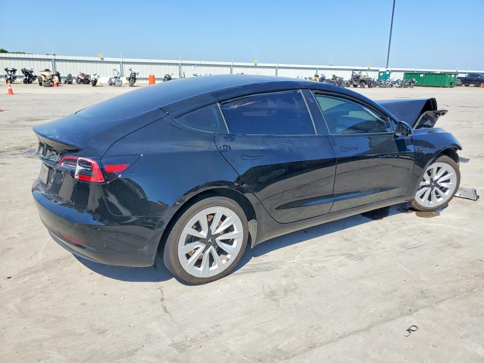 2021 Tesla Model 3 VIN 5YJ3E1EA6MF031881 COPART salvage auction — FRONT END, Tx - Salvage Vehicle Title, sold $4,300 on 2026-07-16 (photo 3)