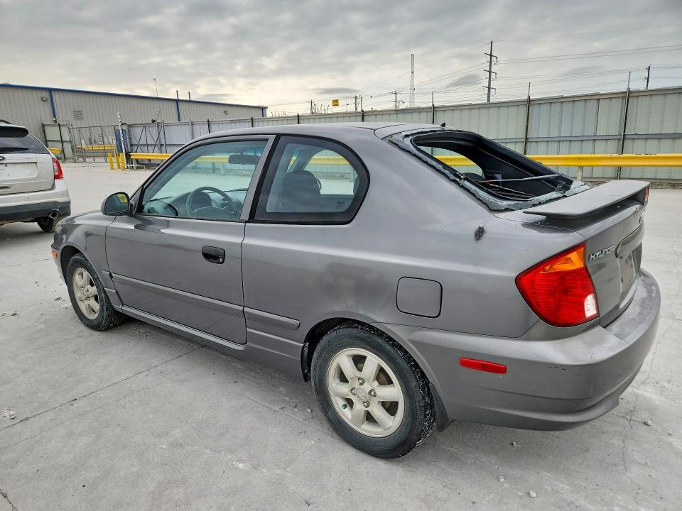 2005 Hyundai Accent VIN KMHCG35C75U322188 COPART salvage auction — HAIL, Tx - Certificate Of Title, sold $150 on 2026-07-28 (photo 2)