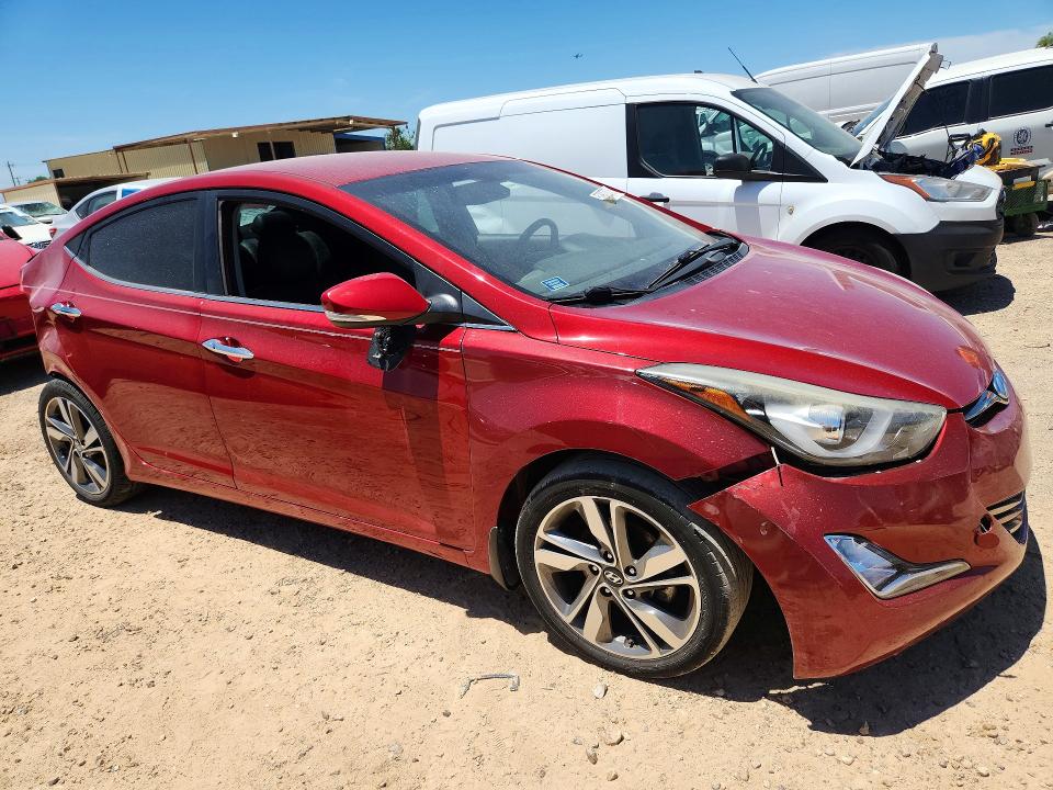 2016 Hyundai VIN KMHDH4AE1GU599078 COPART salvage auction — REAR END, Tx - Salvage Vehicle Title, sold $650 on 2026-07-16 (photo 4)