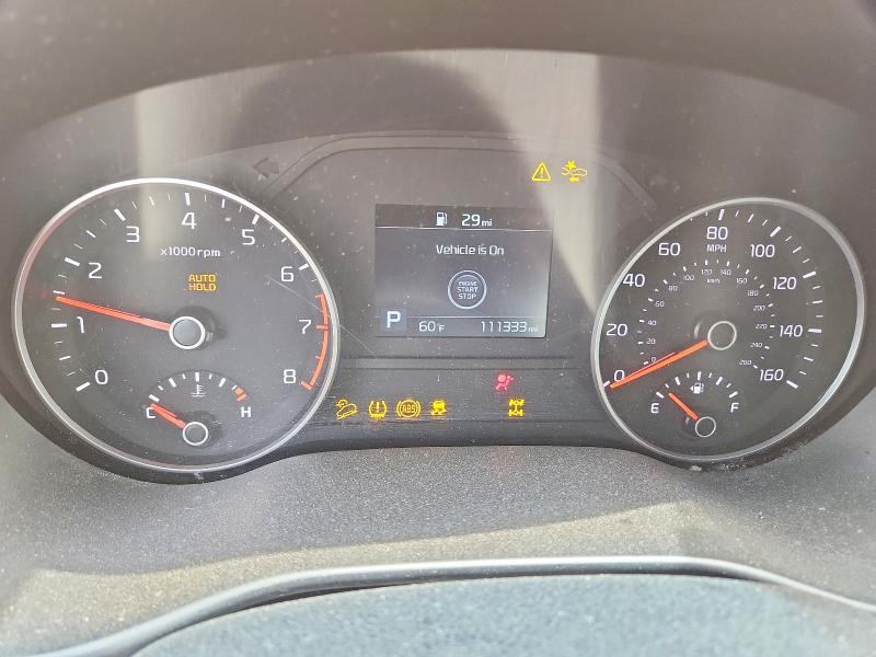 2022 Kia VIN KNDP6CAC7N7022275 COPART salvage auction — FRONT END, Il - Salvage Certificate, sold $4,100 on 2026-07-28 (photo 9)