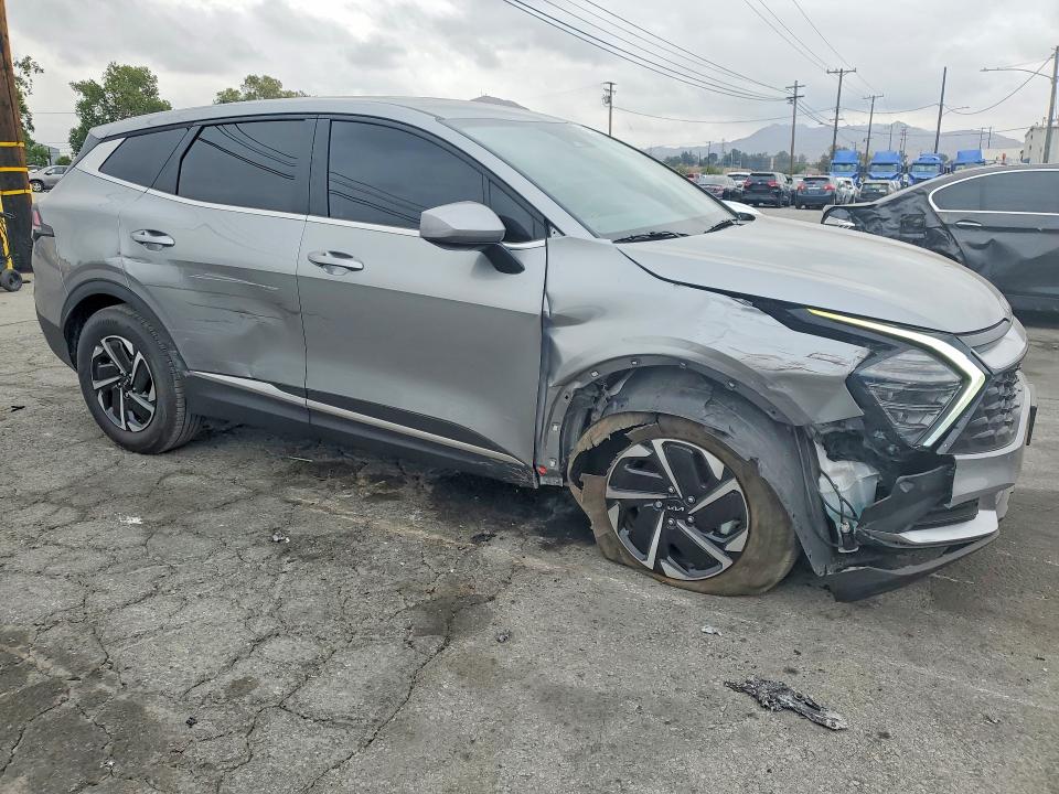 2025 Kia Sportage VIN KNDPU3DG1S7236906 COPART salvage auction — FRONT END, Ca - Salvage Certificate, sold $8,900 on 2026-07-23 (photo 4)