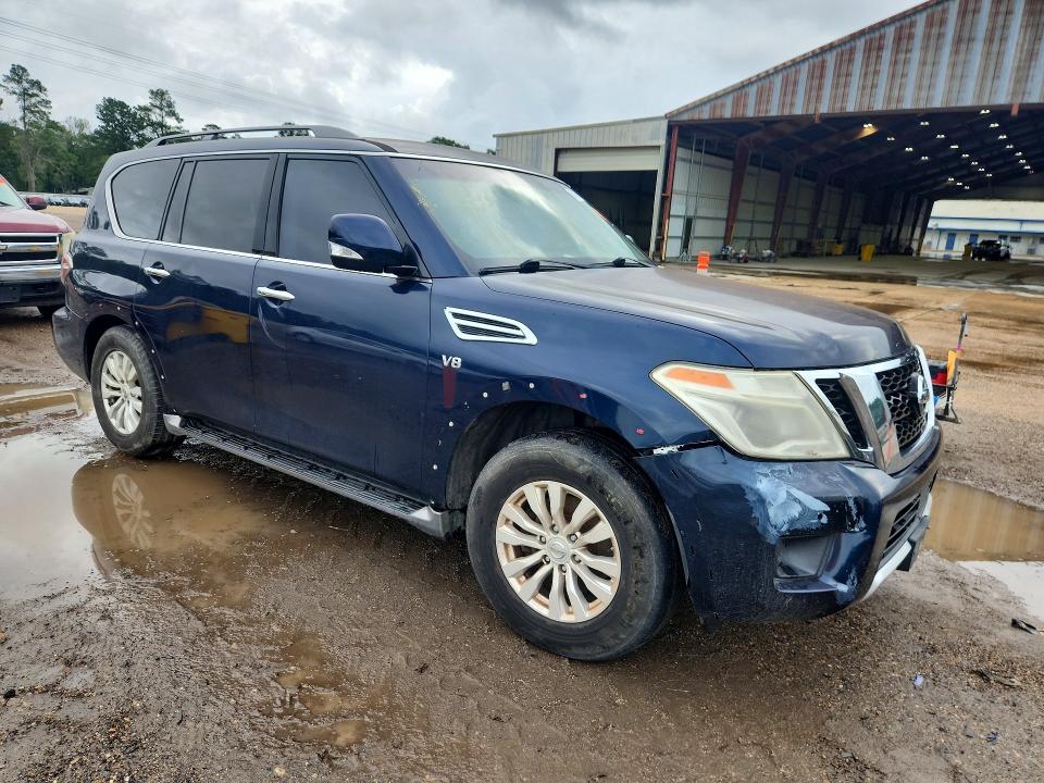 2017 Nissan Armada VIN JN8AY2NC7H9506643 COPART salvage auction — FRONT END, La - Certificate Of Title, sold $2,550 on 2026-07-10 (photo 4)