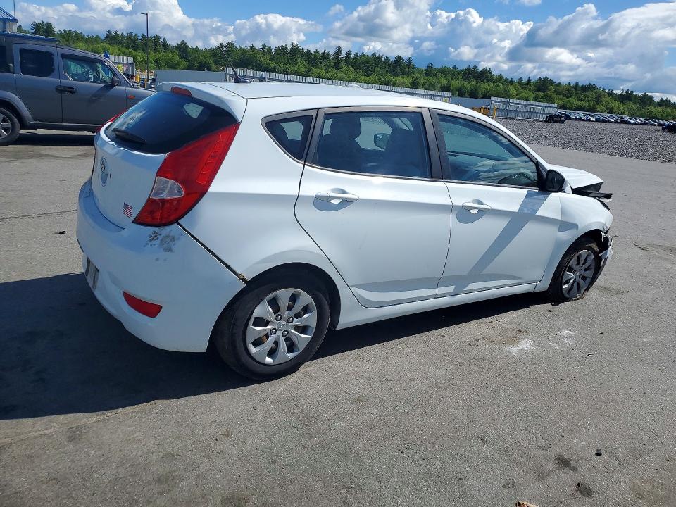 2016 Hyundai Accent VIN KMHCT5AE7GU289761 COPART salvage auction — FRONT END, Me - Cert Of Title-Salvage Collisio, sold $175 on 2026-07-15 (photo 3)