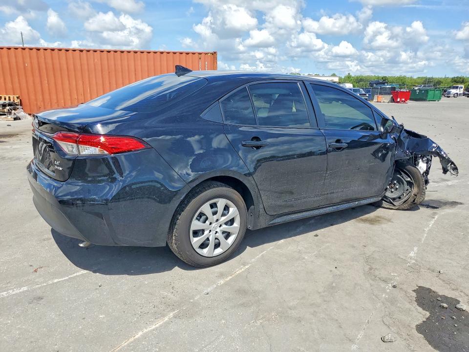 2025 Toyota Corolla VIN JTDBCMFE9S3104806 COPART salvage auction — FRONT END, Fl - Certificate Of Destruction, sold $7,600 on 2026-07-14 (photo 3)