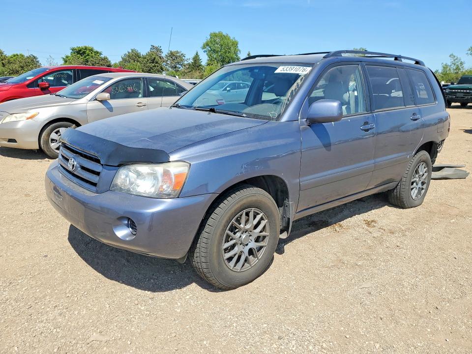 2006 Toyota Highlander VIN JTEGD21A860145037 COPART salvage auction — REAR END, Il - Salvage Certificate, sold $1,100 on 2026-07-09 (photo 1)