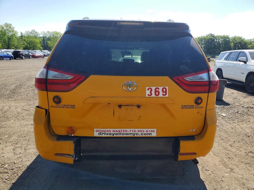2016 Toyota Sienna VIN 5TDKK3DC4GS764014 COPART salvage auction — FRONT END, Ny - Certificate Of Title, sold $1,050 on 2026-07-28 (photo 6)