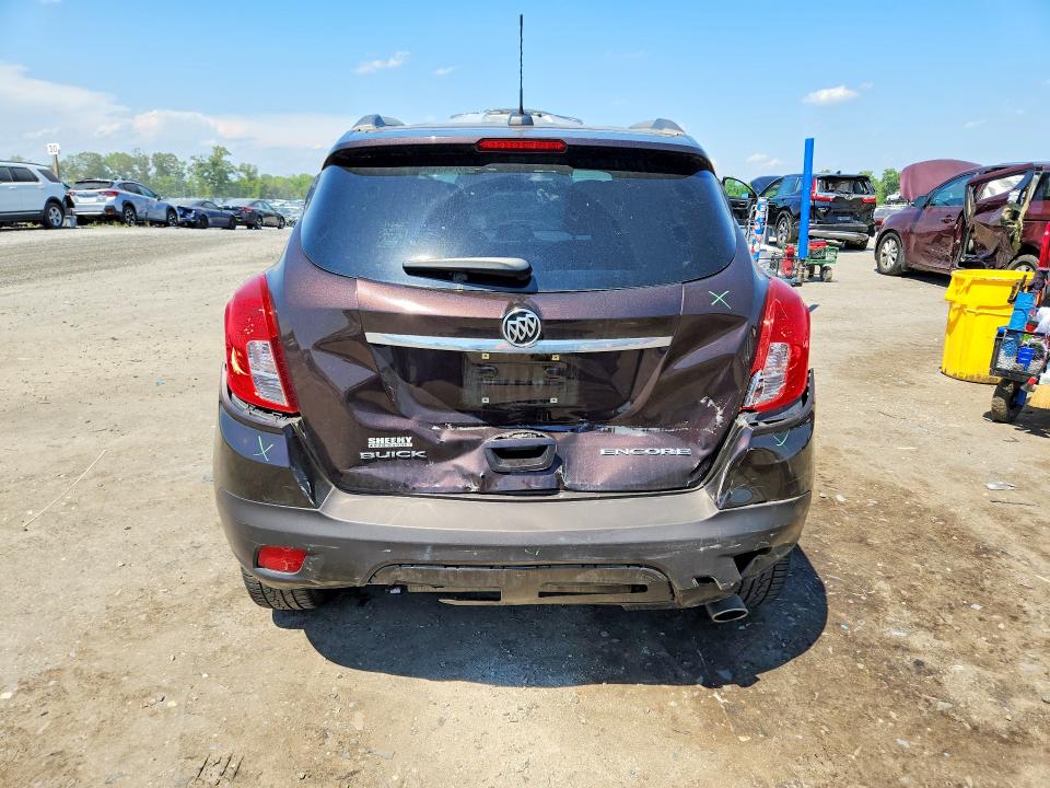 2016 Buick Encore VIN KL4CJASB1GB719751 COPART salvage auction — REAR END, Va - Certificate Of Title, sold $825 on 2026-07-08 (photo 6)