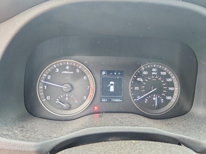 2017 Hyundai Tucson VIN KM8J23A43HU285939 COPART salvage auction — FRONT END, Pa - Certificate Of Salvage, sold $1,800 on 2026-07-16 (photo 9)