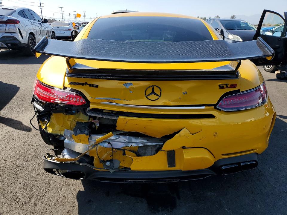 2016 Mercedes-benz AMG GT VIN WDDYJ7JAXGA008097 COPART salvage auction — REAR END, Salvage Title, sold $15,200 on 2026-08-17 (photo 6)
